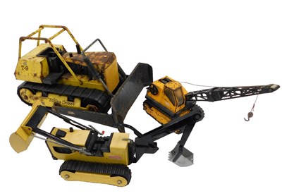 Lot 1001 - A Tonka ELO tin plate mighty dozer, T-9, 27cm...