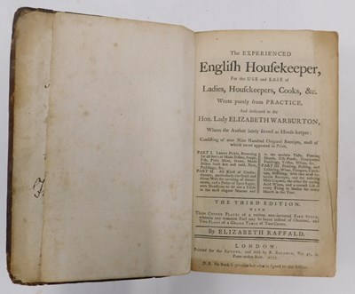 Lot 663 - Raffald (Elizabeth). The Experienced English...