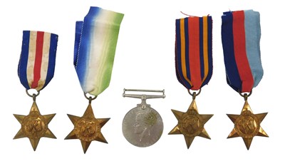 Lot 211 - A collection of WWII medals, to include The...