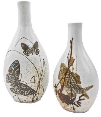 Lot 508 - A Royal Copenhagen porcelain bottle shaped...