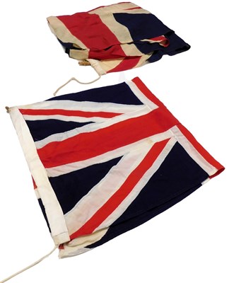 Lot 934 - Two Union Jack flags, 260cm x 120cm, and 131cm...
