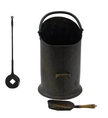 Lot 1060 - A Victorian copper coal scuttle, of...