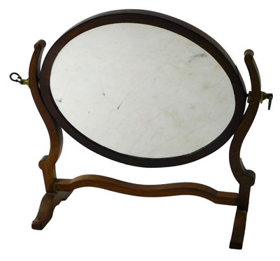Lot 1217 - A small mahogany swing framed dressing table...