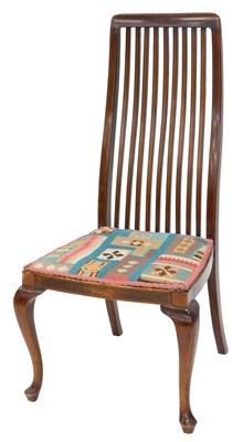 Lot 1144 - An Edwardian mahogany boxwood strung side...