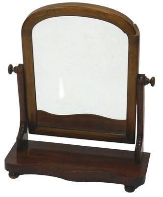Lot 1232 - A Victorian mahogany dressing table mirror,...
