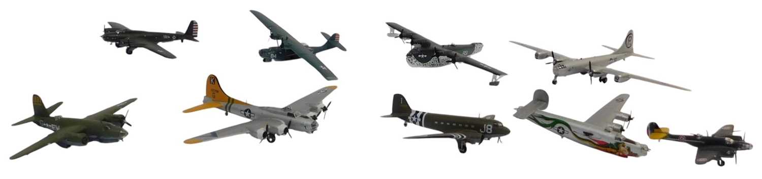 Lot 237 - Various diecast World War II planes, including...
