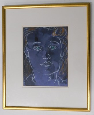 Lot 68 - Edward Piper (1938-1990). Portrait study, ink...