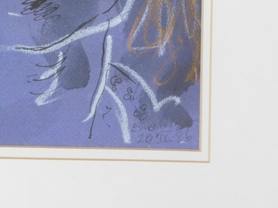 Lot 68 - Edward Piper (1938-1990). Portrait study, ink...