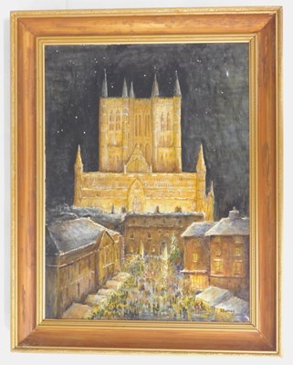 Lot 332 - S Bonney (20thC). Lincoln Cathedral Castle...