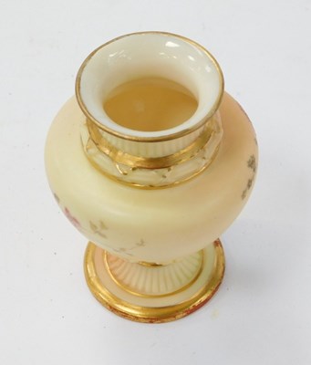 Lot 138 - A Royal Worcester blush porcelain vase,...
