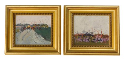 Lot 226 - Leslie Goodwin (1929-2022). Street scene with...