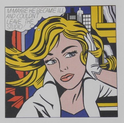 Lot 120 - After Lichtenstein. M-Maybe (A Girl's Picture)...
