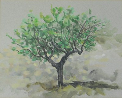 Lot 609 - Gavin Nichol (20thC). Tree landscape,...