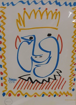Lot 276 - After Pablo Picasso. E Roi Du Carnaval, offset...