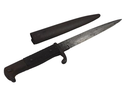 Lot 1160 - A mid-20thC fighting knife, with plain blade,...
