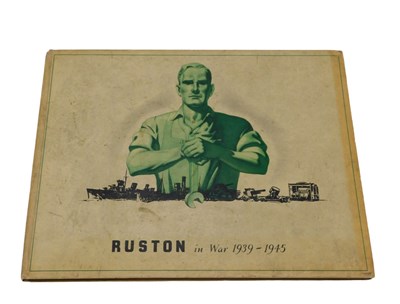 Lot 161 - Ruston's in War book, 1939-45, hardback, in...