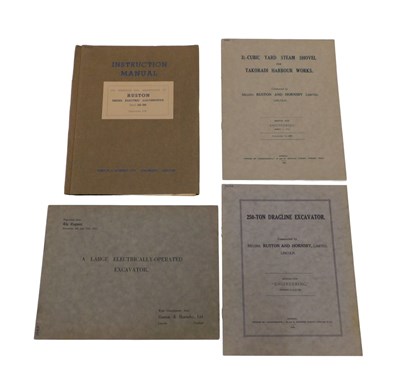 Lot 162 - Various Ruston and Hornsby ephemera, manuals...