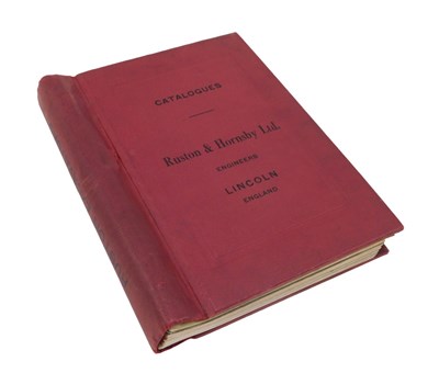 Lot 168 - Ruston & Hornsby Interest. A bound catalogue...