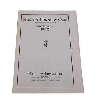 Lot 170 - Ruston & Hornsby Interest. A very rare car...