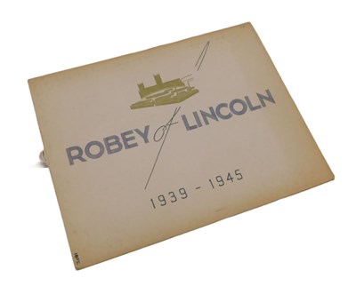 Lot 179 - Robey of Lincoln Interest. A pamphlet, booklet...