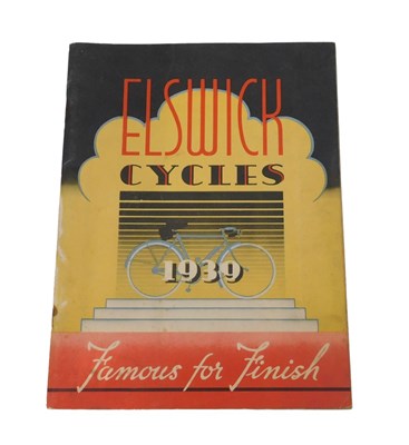 Lot 198 - An Elswick Cycles 1939 catalogue, showing...