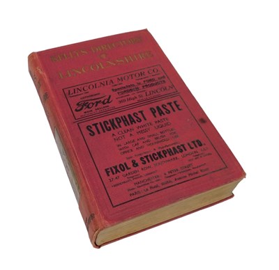 Lot 333 - A Kelly's Directory of Lincolnshire 1933. ...