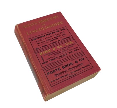 Lot 336 - A Kelly's Directory of Lincolnshire 1937....