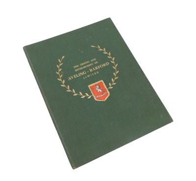 Lot 339 - The Origin and Development of Aveling-Barford...