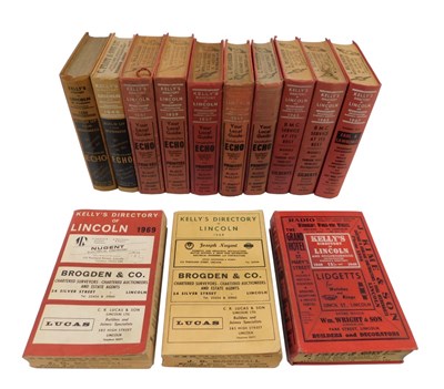 Lot 352 - Various Kelly's Directory of Lincoln, to...