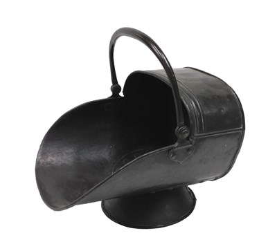 Lot 404 - An early 20thC copper coal helmet, of small...
