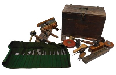 Lot 410 - Various 19thC and later vintage tools, wood...