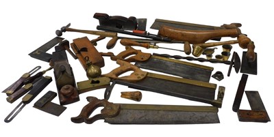 Lot 411 - Various tools and related items, early 20thC...