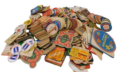 Lot 414 - Various advertising beer mats, a large...