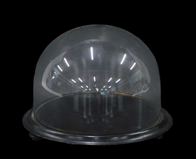 Lot 238 - A 20thC glazed glass dome, of small proportion,...