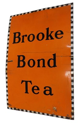 Lot 20 - An early 20thC vintage enamel Brooke Bond tea...