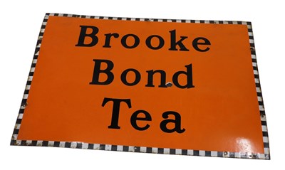 Lot 21 - An early 20thC vintage enamel Brooke Bond tea...
