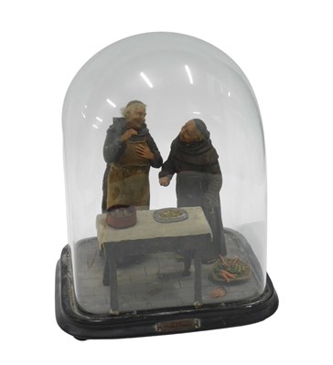 Lot 244 - A 20thC diorama, marked The First Taste,...