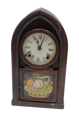 Lot 246 - An 19thC Jerome style beehive mantel clock,...