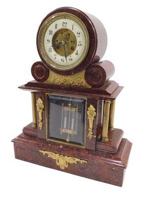 Lot 432 - A late 19thC architectural cased marble and...