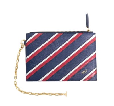 Lot 435 - A Mulberry document holder, in striped red,...