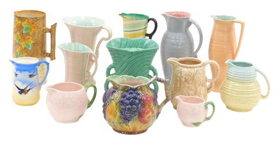 Lot 436 - Various Art Deco and other jugs, decorative...