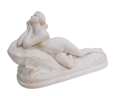 Lot 475 - A 20thC Art Deco style plaster finish figure...