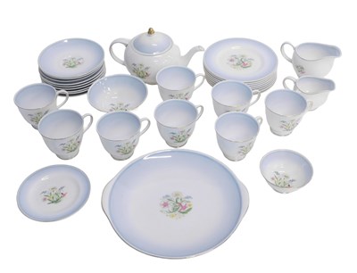 Lot 479 - A Susie Cooper Romaine Blue pattern part tea...