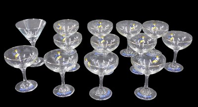 Lot 480 - Various Babycham glasses, varying designs,...