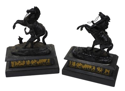 Lot 280 - A pair of early 20thC Grand Tour style bronze...