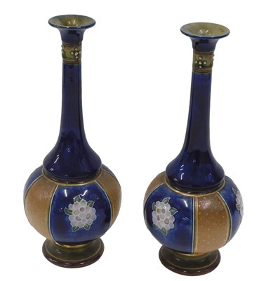 Lot 357 - A pair of late 19thC Royal Doulton stoneware...