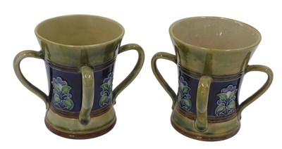 Lot 358 - A pair of early 20thC Royal Doulton stoneware...