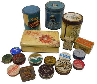 Lot 385 - Various tins, Cow & Gate milk food, half cream...