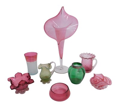 Lot 490 - Various late 19th and early 20thC glassware, a...