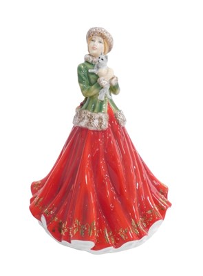 Lot 497 - A Royal Doulton figure A Christmas Treat,...